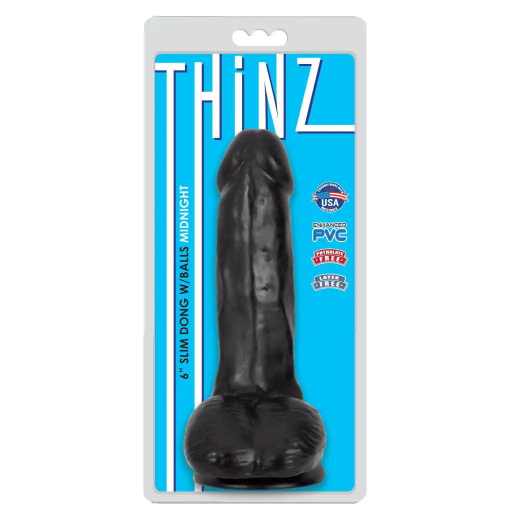 6 Inch Slim Dildo With Balls - Realistic Dildo