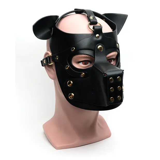 665 Bondage Pup Hood - Black / One Size - Bondage Blindfolds & Restraints