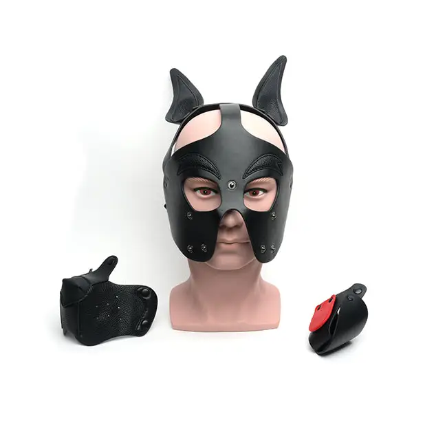 665 Playful Pup Hood. - Bondage Blindfolds & Restraints