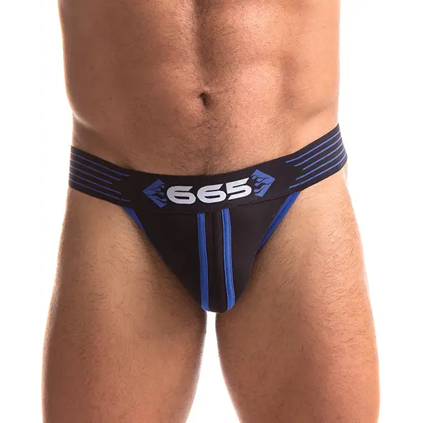 665 Rally Jockstrap - Blue / L - Lingerie - Packaged