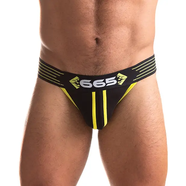 665 Rally Jockstrap - Yellow / L - Lingerie - Packaged