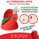 inmi Vibrator 6x Forbidden Apple Silicone Clit Stimulator at the Haus of Shag