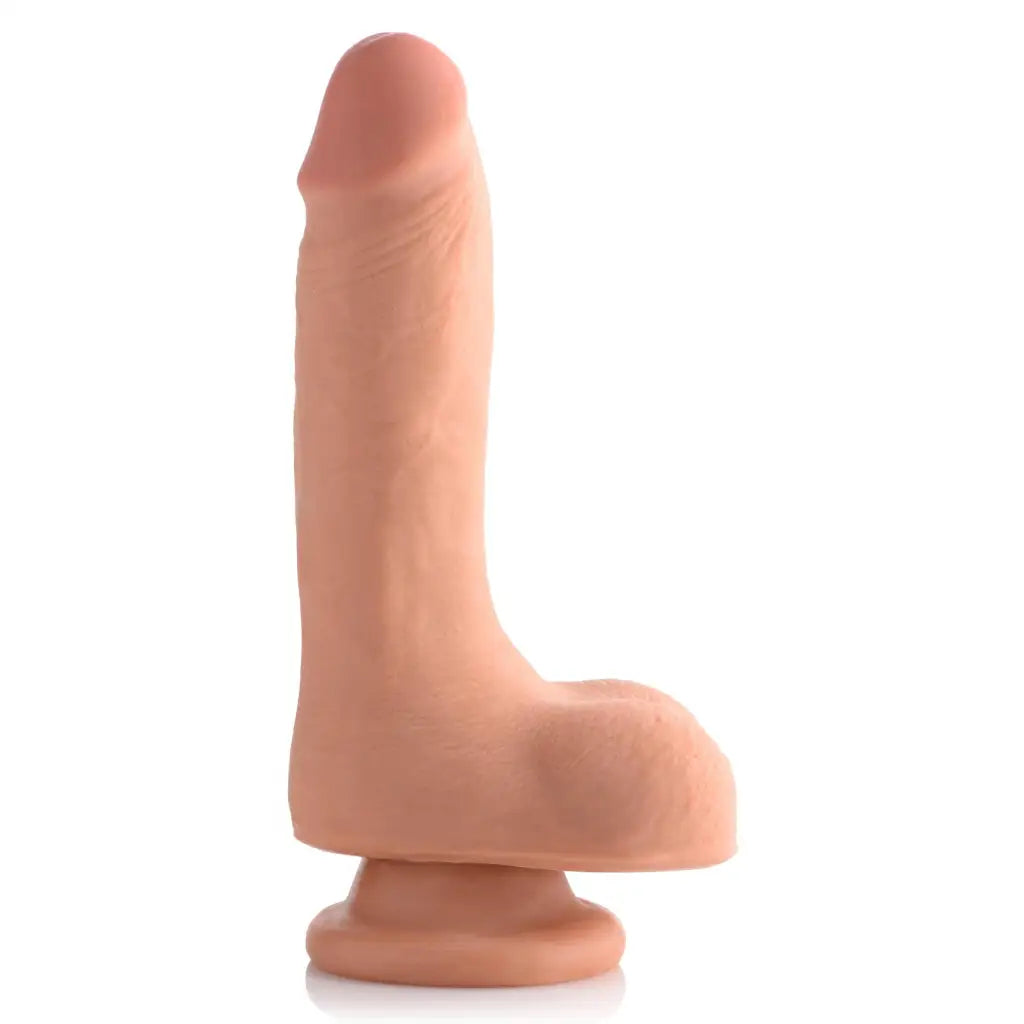 7 Inch Ultra Real Dual Layer Suction Cup - Caramel - Realistic-dildos