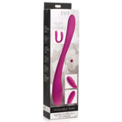 inmi Double Ended Vibrator 7x Double Team Silicone Double Dildo With Remote at the Haus of Shag