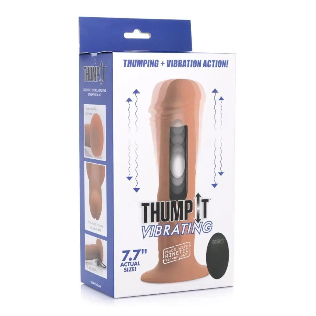 Thump It Dildos 7x Remote Control Vibrating And Thumping Dildo at the Haus of Shag