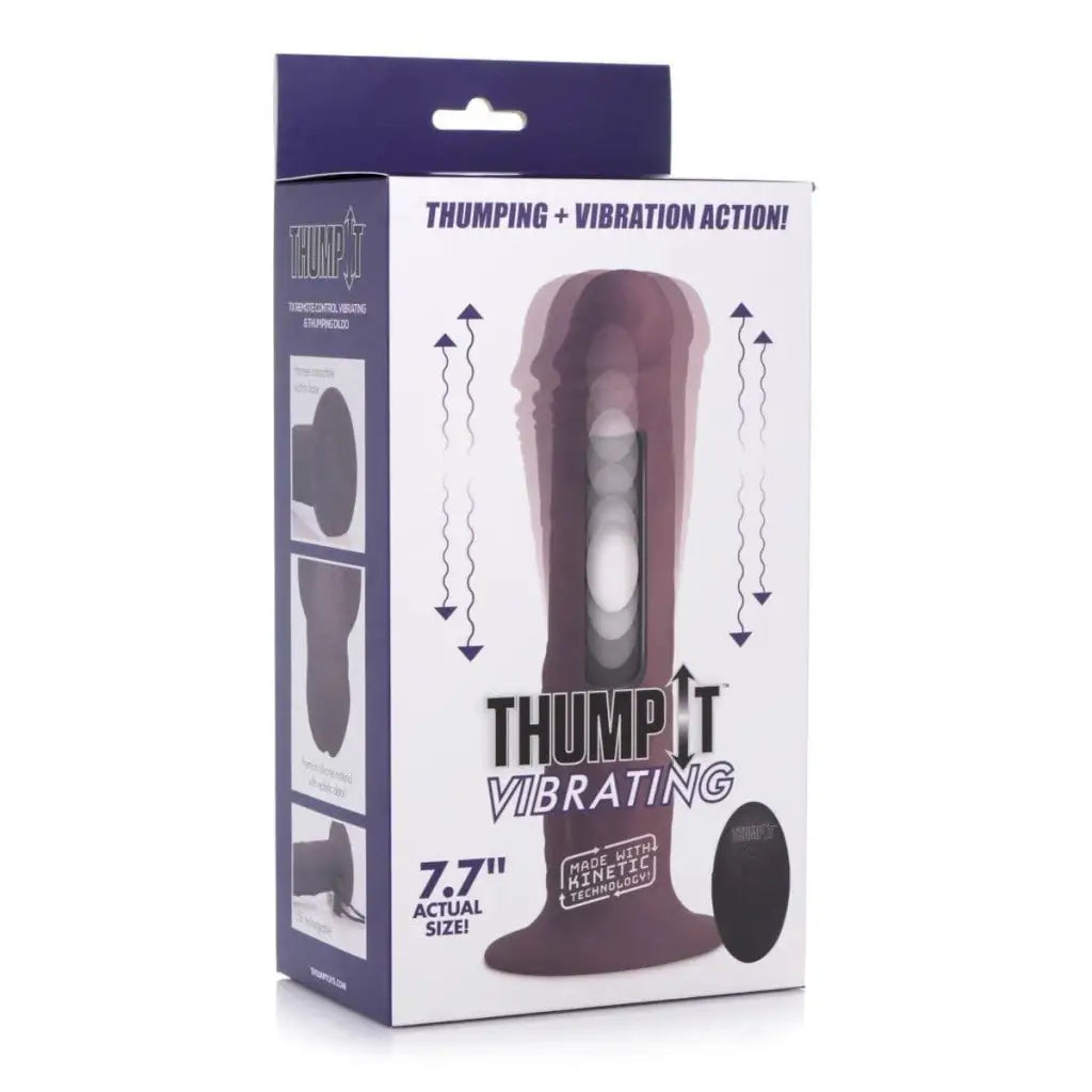 Thump It Dildos 7x Remote Control Vibrating And Thumping Dildo at the Haus of Shag