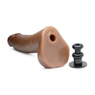 LoveBotz Dildos 8 Inch Cock Lock Brown Dildo at the Haus of Shag