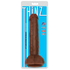 Curve Novelties Dildos 8 Inch Slim Dildo With Balls - Dark at the Haus of Shag