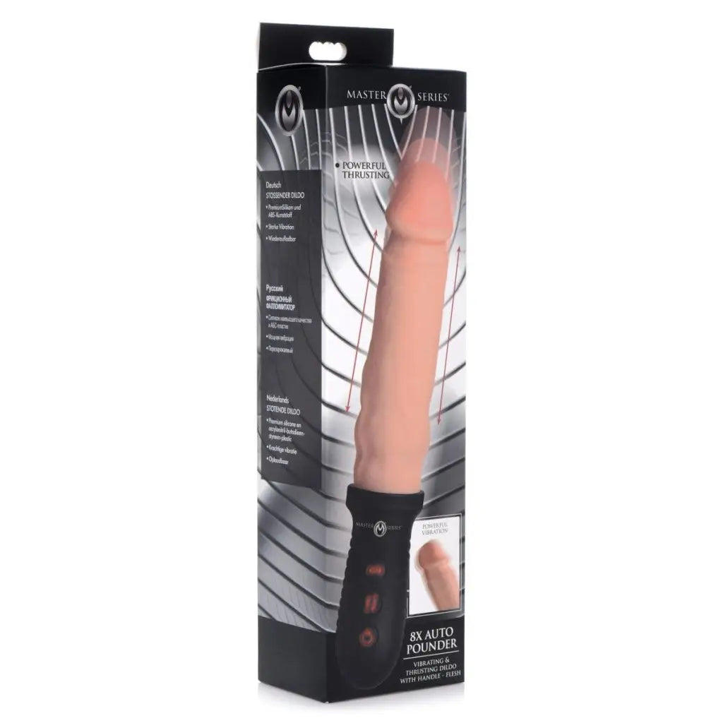 Master Series Vibrator 8x Auto Pounder Vibrating And Thrusting Dildo With Handle at the Haus of Shag