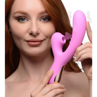 inmi Vibrator Pink 8x Silicone Suction Rabbit at the Haus of Shag