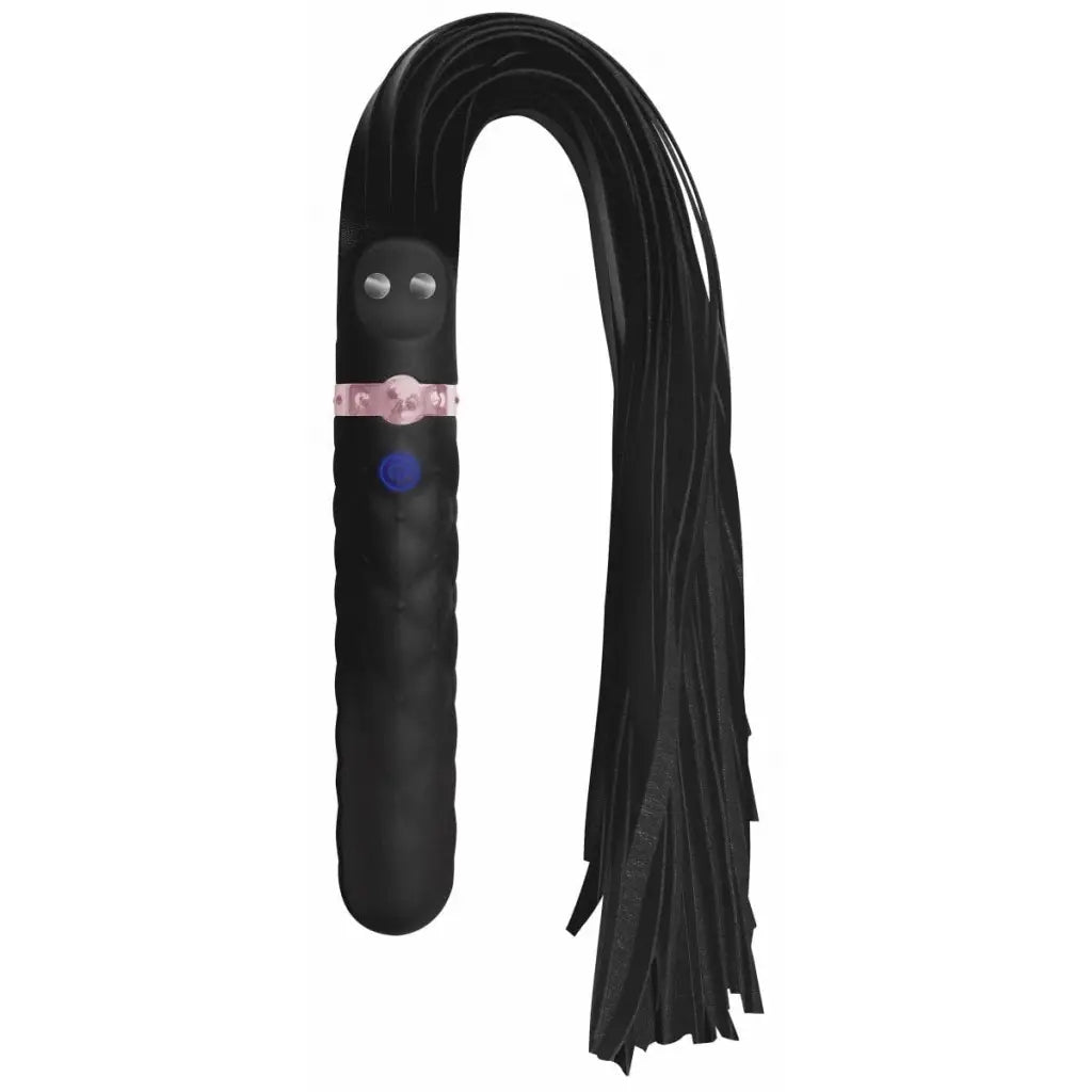 Master Series Impact 9x Vibrating Silicone Dildo Flogger at the Haus of Shag