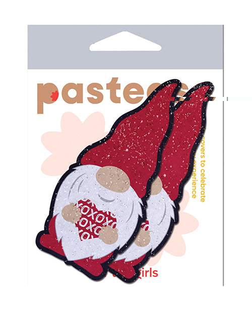 Pastease Valentine Sweetheart Garden Gnome  - Red/white O/s