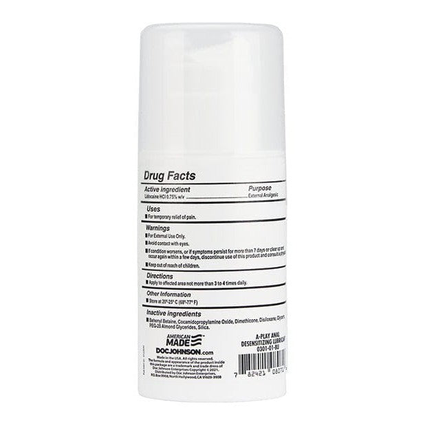 A-Play Desensitizer 3.4 oz. A-Play Anal Desensitizing Gel Lube at the Haus of Shag