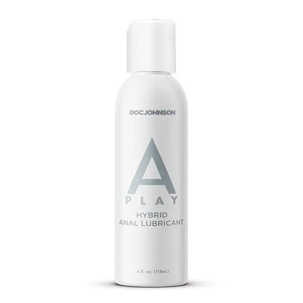 White bottle of A-Play Hybrid Anal Lubricant by Doc Johnson