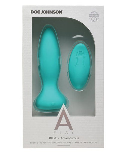 A-Play Powered Plug A-Play - Vibe - Rechargeable Silicone Anal Plug with Remote at the Haus of Shag