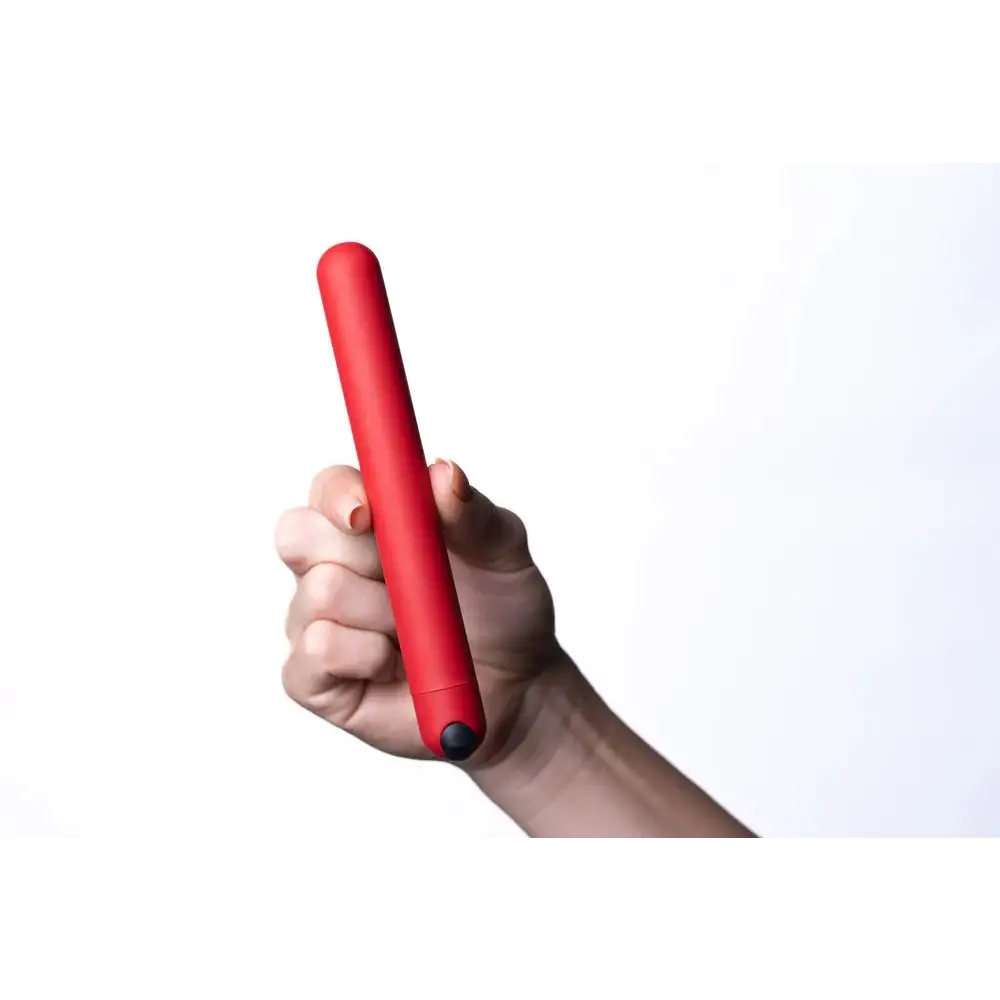 Abbie Long Rechargeable Bullet Red - Bullet Vibrator