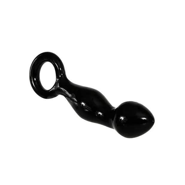 Adam & Eve Adam’s Glass Prostate Massager - Black - Anal Products