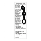 Adam & Eve Adam’s Glass Prostate Massager - Black - Anal Products