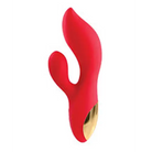 Adam & Eve Eve’s Big & Curvy G Dual Stimulating Vibe - Red/Gold - Vibrators