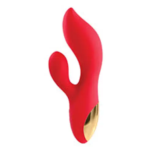 Adam & Eve Eve’s Big & Curvy G Dual Stimulating Vibe - Red/Gold - Vibrators