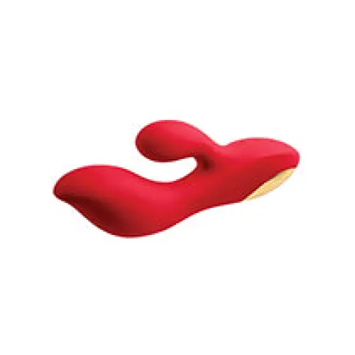 Adam & Eve Eve’s Big & Curvy G Dual Stimulating Vibe - Red/Gold - Vibrators