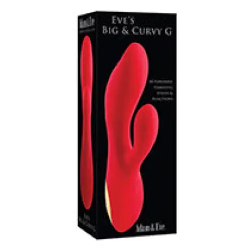 Adam & Eve Eve’s Big & Curvy G Dual Stimulating Vibe - Red/Gold - Vibrators