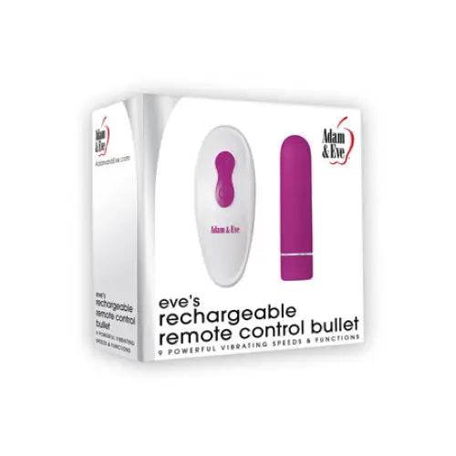 Adam & Eve Eve’s Rechargeable Remote-Controlled Bullet Vibrator Fuchsia - Vibrators and Massagers