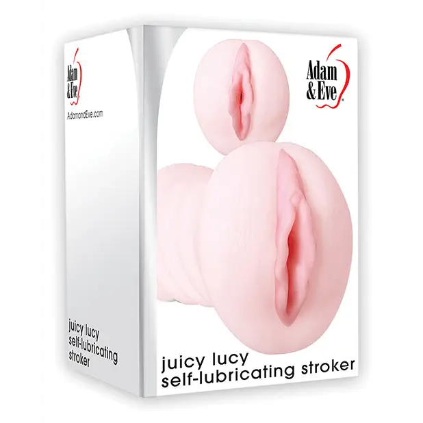 Adam & Eve Juicy Lucy Self Lubricating Stroker - White - Dolls & Masturbators