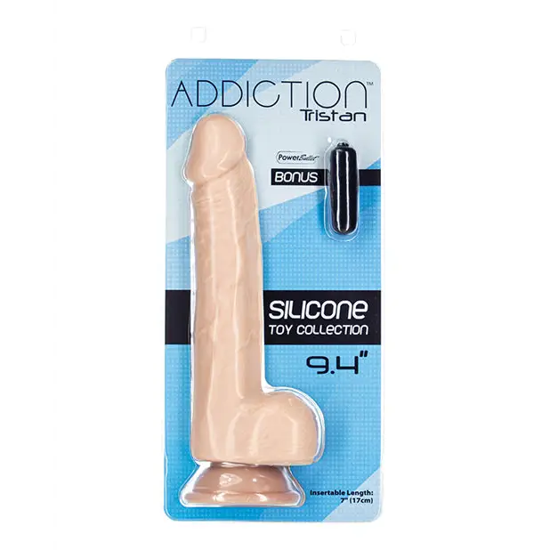 Addiction 9.4’’ Tristan Dildo - Beige - Dongs & Dildos