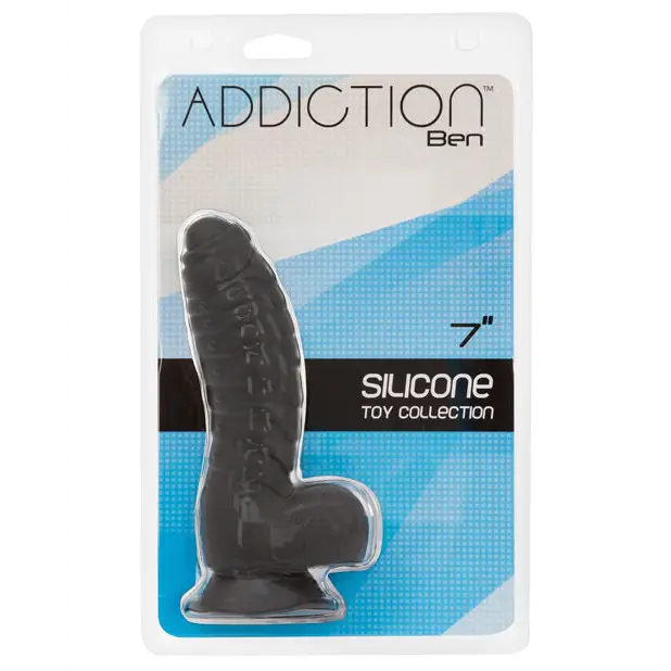 Addiction Ben 7’’ Dildo - Black - Dongs & Dildos