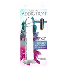 Addiction Crystal Vertical Dong Clear Tpe W/ Bullet ’ - 9’’ - Vibrators