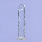 Addiction Crystal Vertical Dong Clear Tpe W/ Bullet ’ - Vibrators