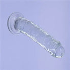 Addiction Crystal Vertical Dong Clear Tpe W/ Bullet ’ - Vibrators