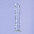 Addiction Crystal Vertical Dong Clear Tpe W/ Bullet ’ - Vibrators