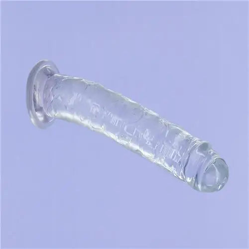 Addiction Crystal Vertical Dong Clear Tpe W/ Bullet ’ - Vibrators