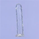 Addiction Crystal Vertical Dong Clear Tpe W/ Bullet ’ - Vibrators