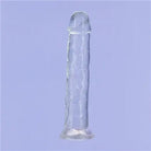 Addiction Crystal Vertical Dong Clear Tpe W/ Bullet ’ - Vibrators