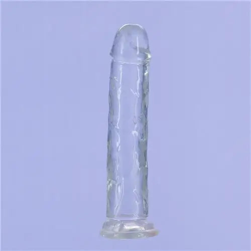 Addiction Crystal Vertical Dong Clear Tpe W/ Bullet ’ - Vibrators