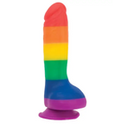 Addiction Justin 8’’ Dildo - Rainbow - Dongs & Dildos