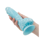 Addiction Luke Glow in the Dark 7.5’’ Dildo - Blue - Dongs & Dildos