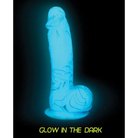 Addiction Luke Glow in the Dark 7.5’’ Dildo - Blue - Dongs & Dildos