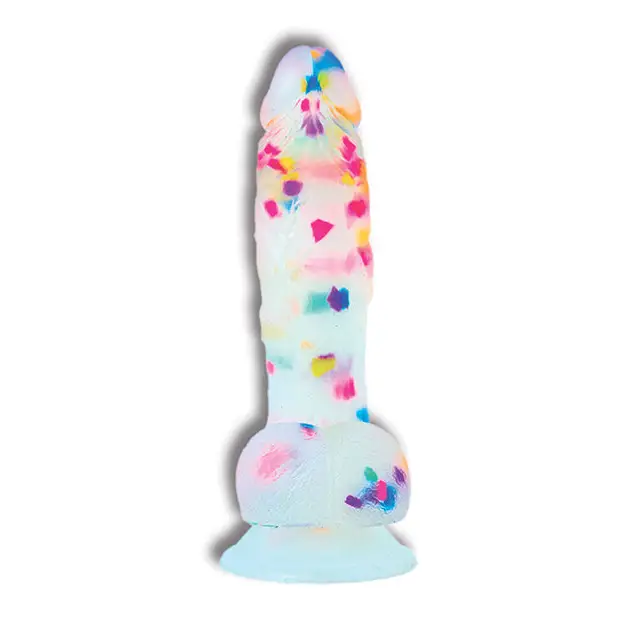 Addiction Party Marty 7.5’’ Dildo - Frost/Confetti - Dongs & Dildos