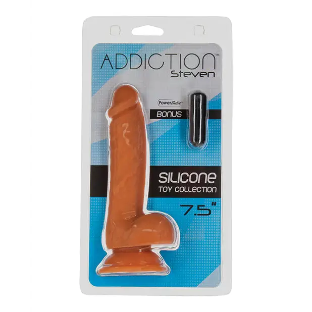 Addiction Steven 7.5’’ Dildo - Caramel - Dongs & Dildos