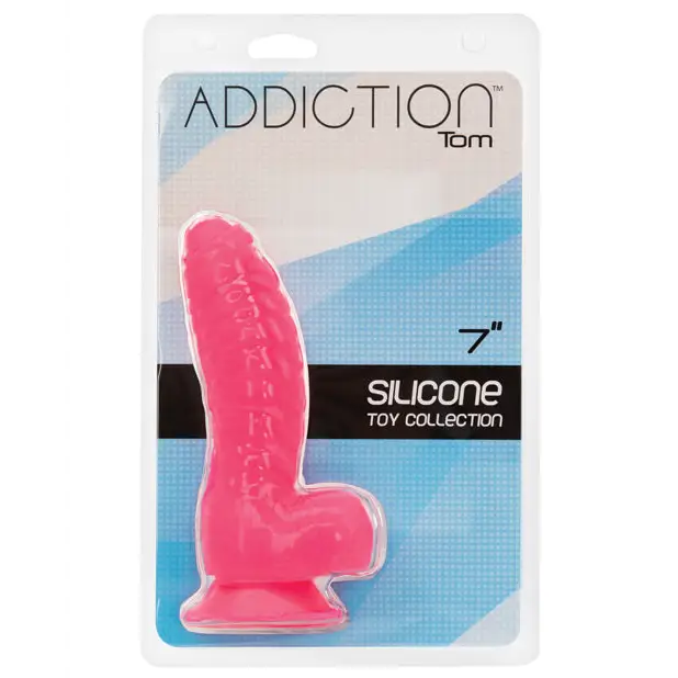 Addiction Tom 7’’ Dildo - Hot Pink - Dongs & Dildos