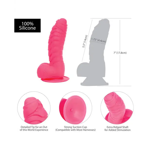 Addiction Tom 7’’ Dildo - Hot Pink - Dongs & Dildos