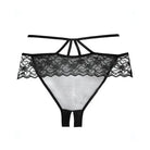 Allure Lingerie Crotchless Panty One Size Fits Most / Black Adore 'Angel' Crotchless Panties at the Haus of Shag