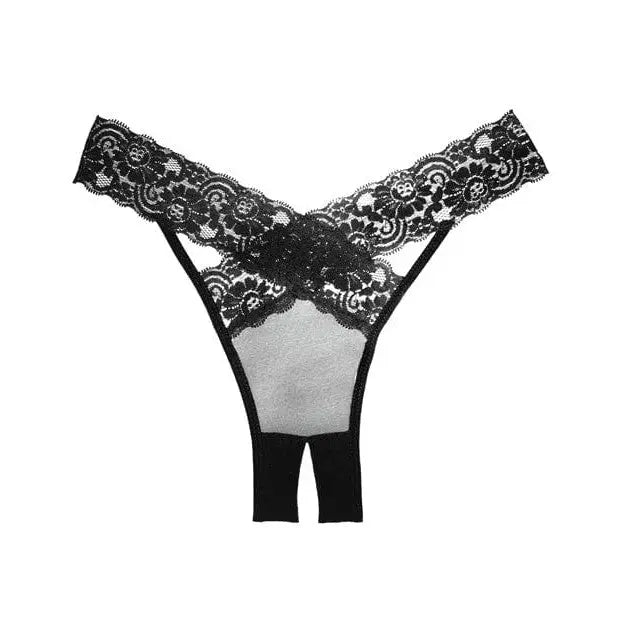 Adore ’Desire’ Sheer & Lace Panty - Black and White Bra with Elegant Lace Trim