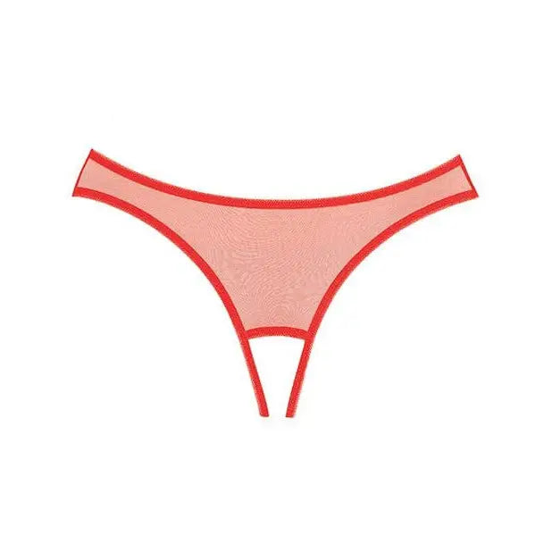 Allure Lingerie Crotchless Panty One Size Fits Most / Red Adore 'Expose' Panty at the Haus of Shag