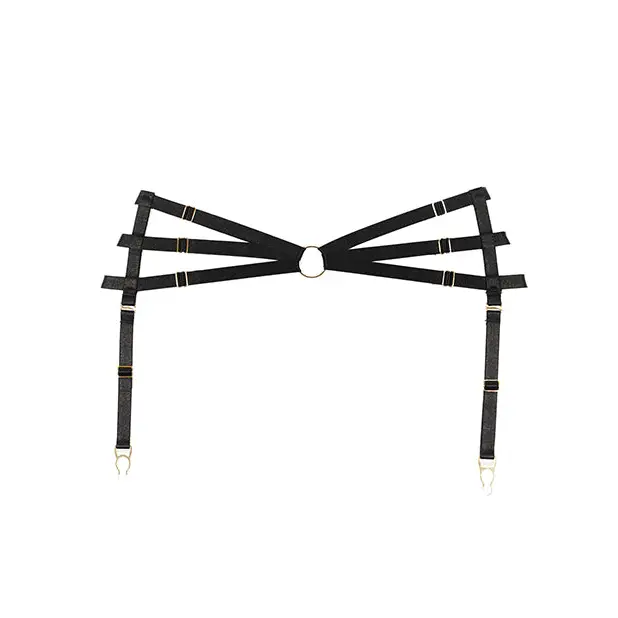 Adore Femme Fatale Waist Harness with Detachable Garters - Lower Body Harness