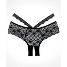 Allure Lingerie Crotchless Panty One Size Fits Most / Black Adore 'Heartbreaker' Panty at the Haus of Shag